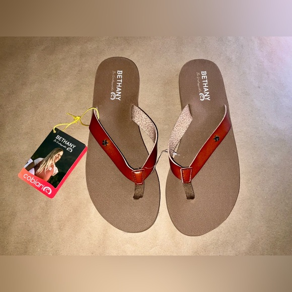 COBIAN BETHANY KEALIA WOMEN'S SANDALS - CHESTNUT - size 9 - NWT - Picture 2 of 6